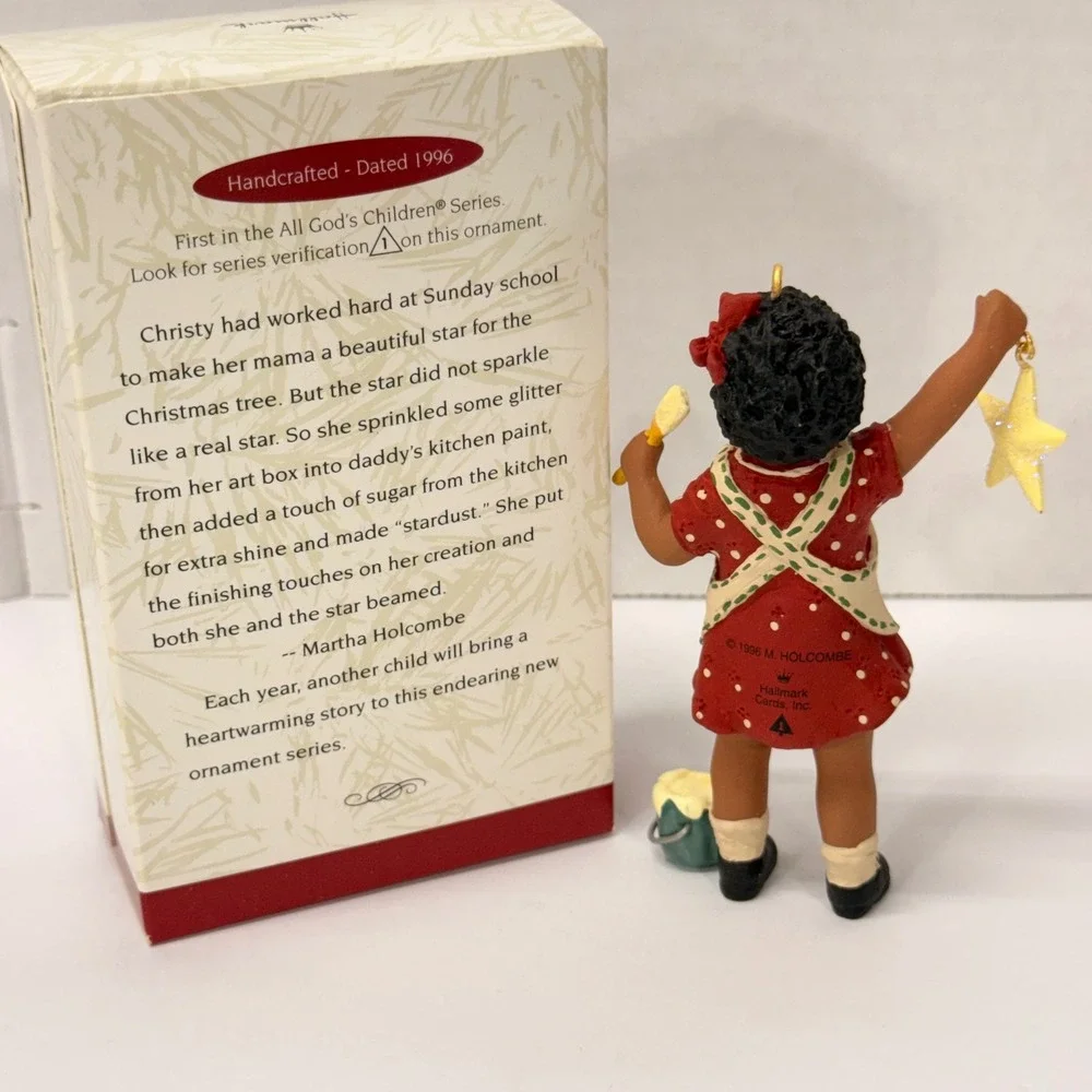 1996 Hallmark Keepsake Christy All Gods Children Martha Holcombe Ornament 1st